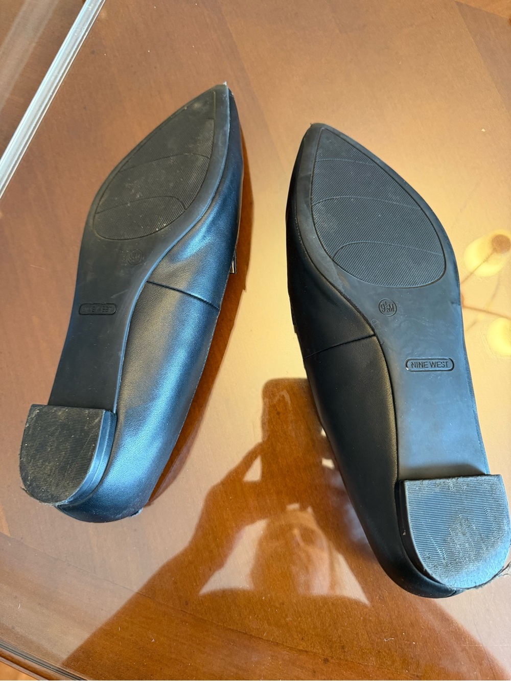Nine West Black Pointed-Toe Ballet Flats - Picture 8 of 9